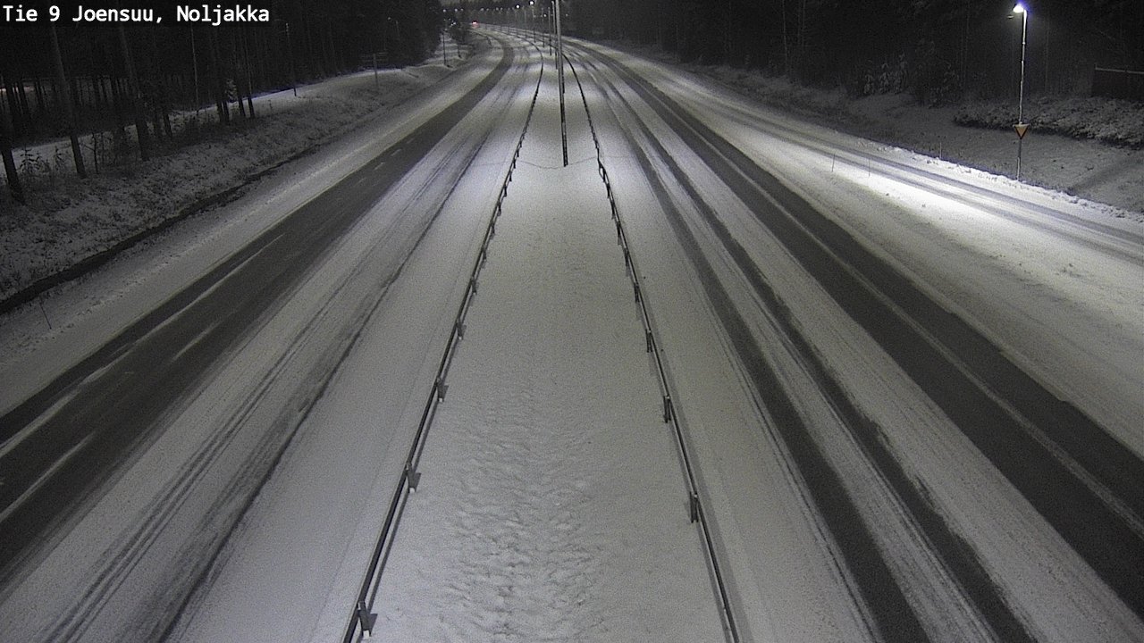 Weather Camera Image Väg 9 Joensuu, Noljakka, Joensuu, Pohjois-Karjala