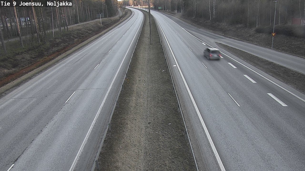 Weather Camera Image Väg 9 Joensuu, Noljakka, Joensuu, Pohjois-Karjala