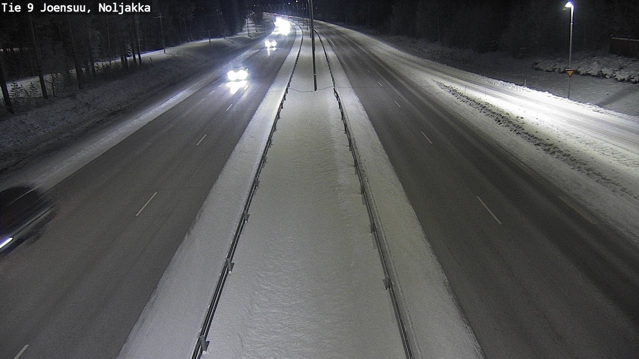 Weather Camera Image Väg 9 Joensuu, Noljakka, Joensuu, Pohjois-Karjala