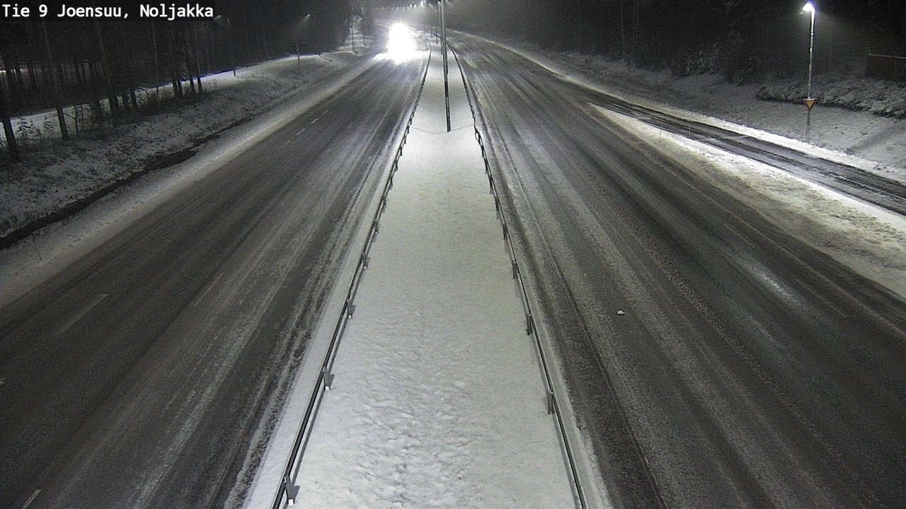 Weather Camera Image Väg 9 Joensuu, Noljakka, Joensuu, Pohjois-Karjala
