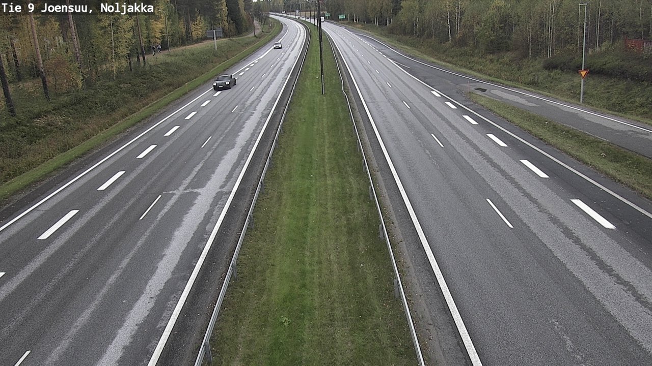 Weather Camera Image Väg 9 Joensuu, Noljakka, Joensuu, Pohjois-Karjala