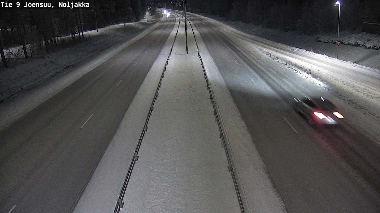 Weather Camera Image Väg 9 Joensuu, Noljakka, Joensuu, Pohjois-Karjala