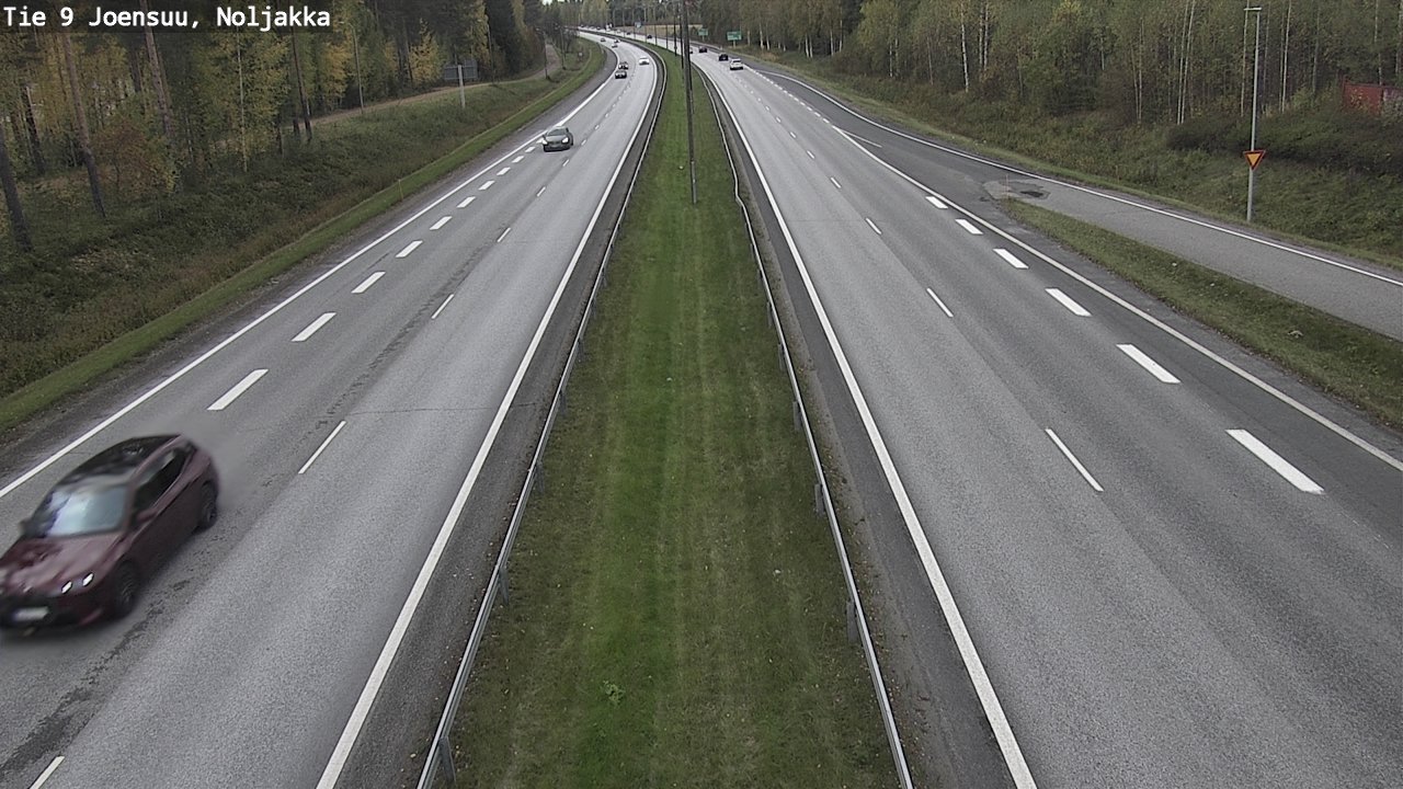 Weather Camera Image Väg 9 Joensuu, Noljakka, Joensuu, Pohjois-Karjala