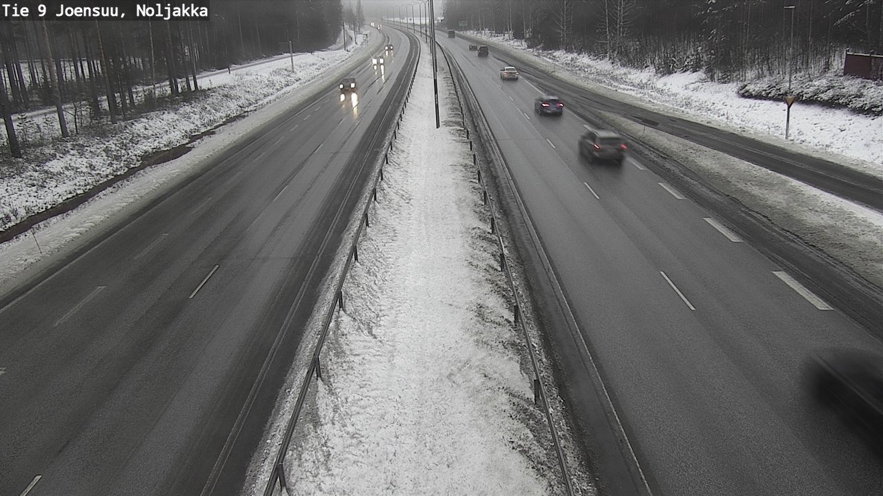 Weather Camera Image Väg 9 Joensuu, Noljakka, Joensuu, Pohjois-Karjala