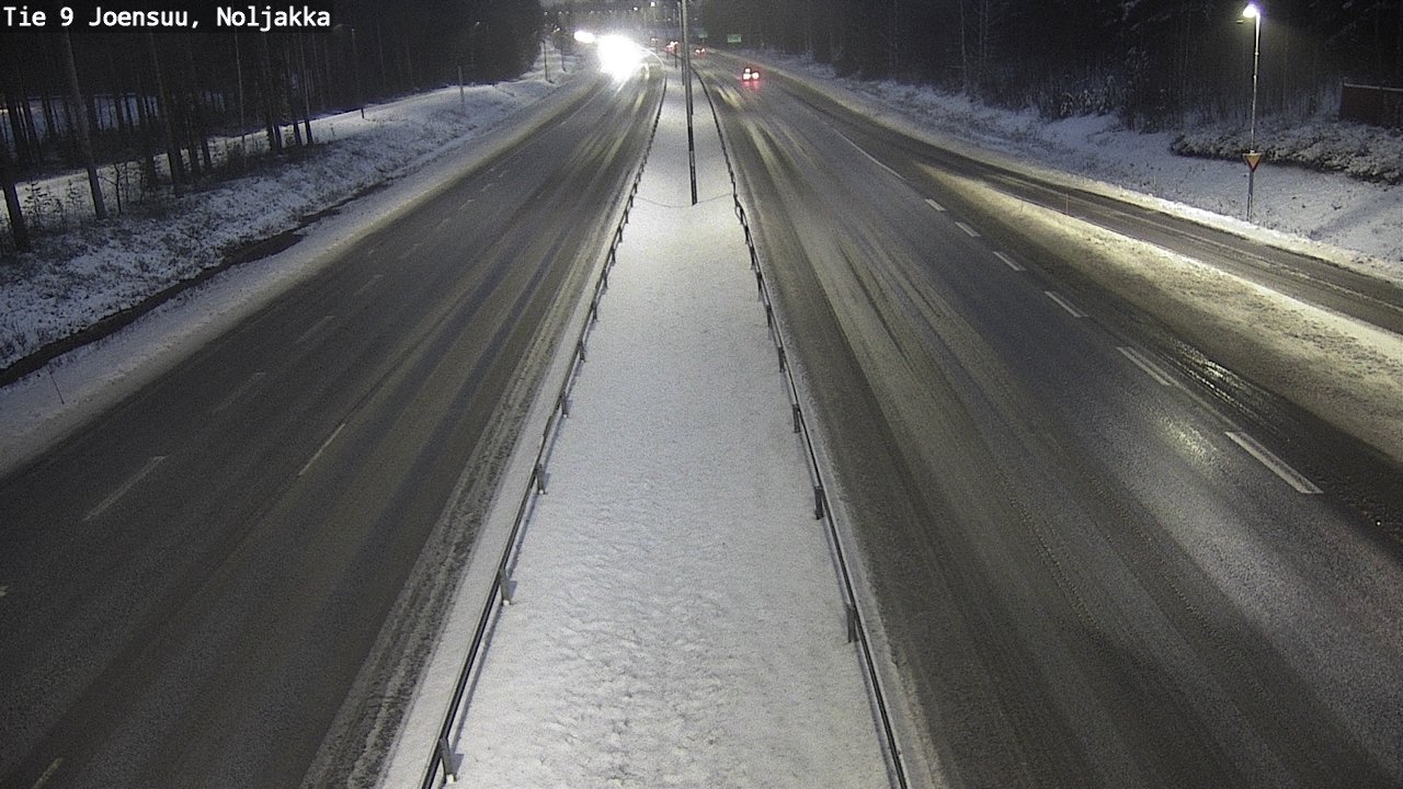 Weather Camera Image Väg 9 Joensuu, Noljakka, Joensuu, Pohjois-Karjala
