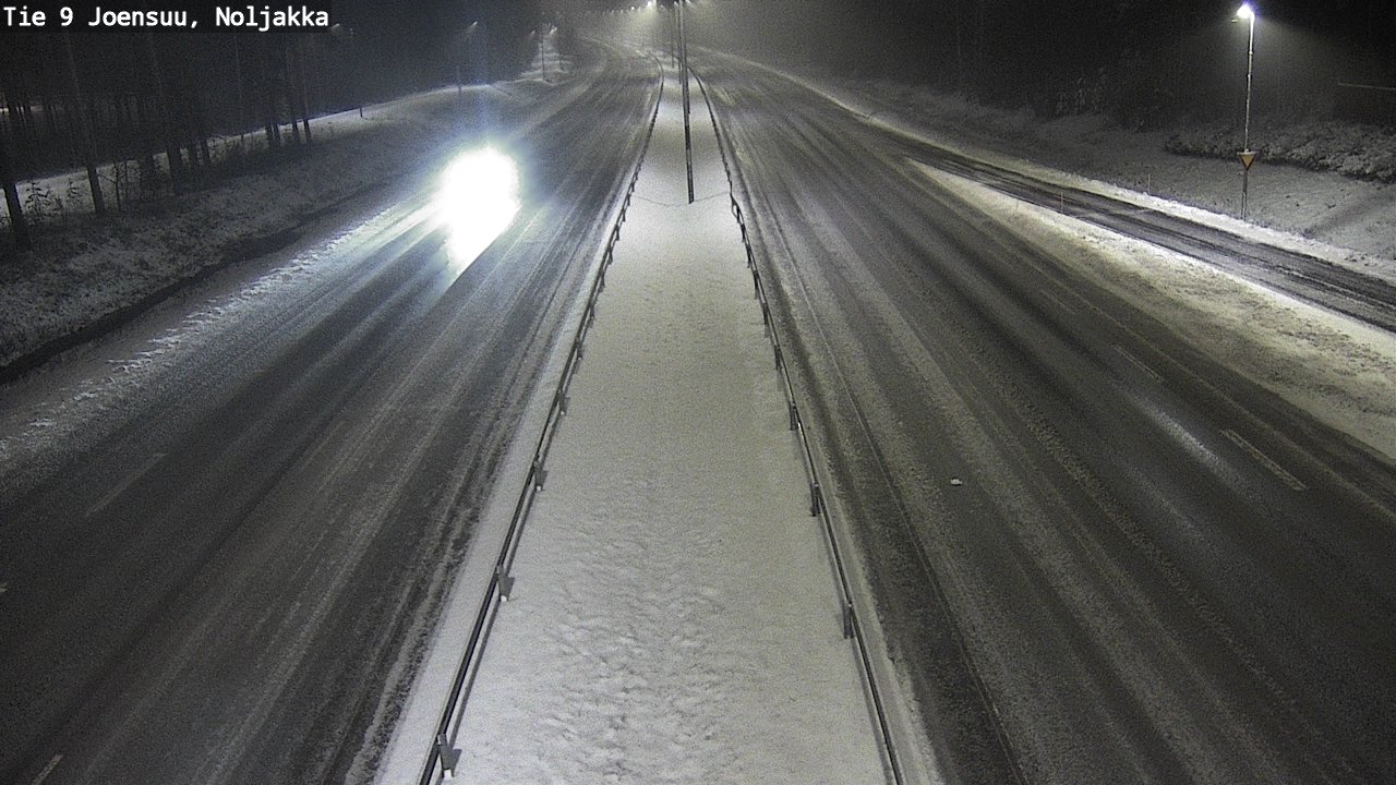 Weather Camera Image Väg 9 Joensuu, Noljakka, Joensuu, Pohjois-Karjala