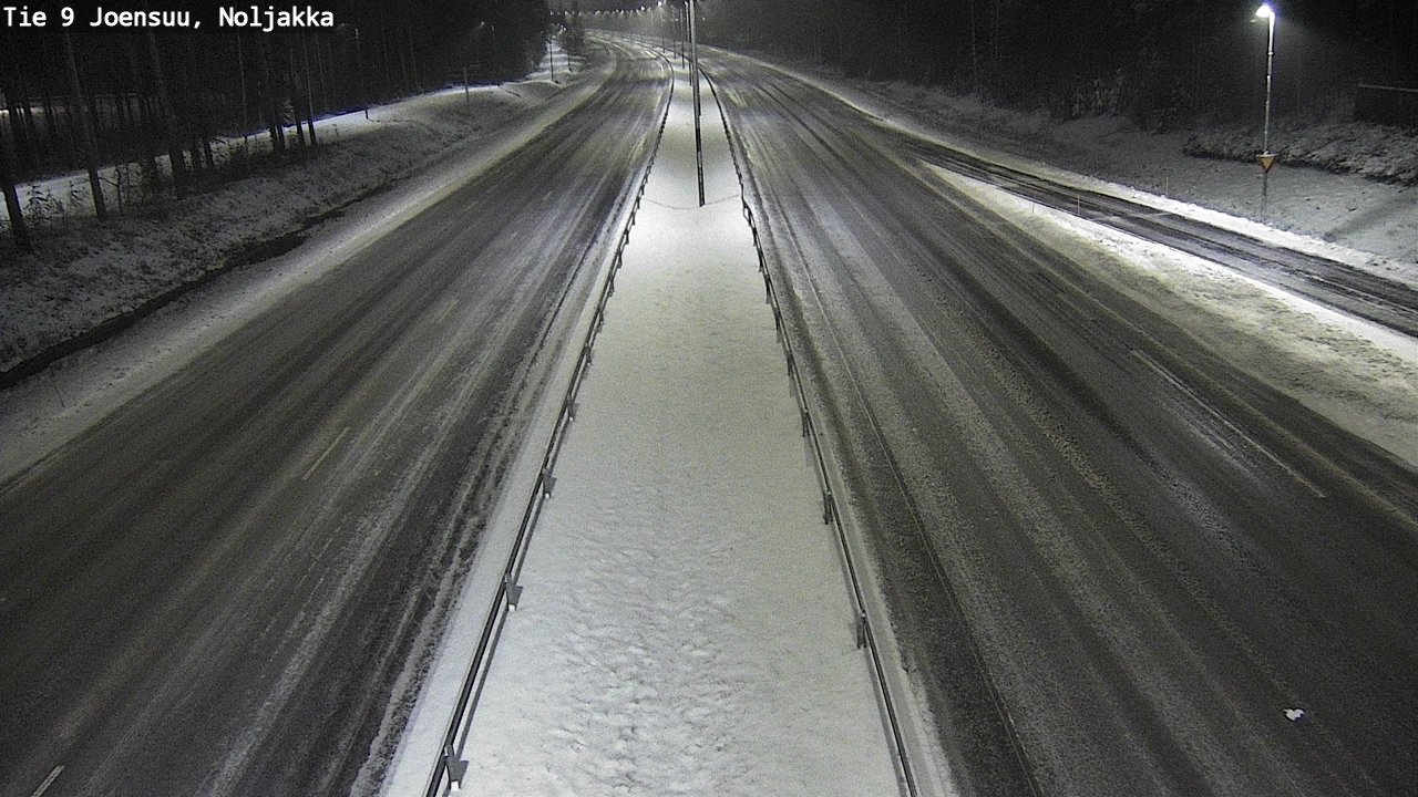 Weather Camera Image Väg 9 Joensuu, Noljakka, Joensuu, Pohjois-Karjala
