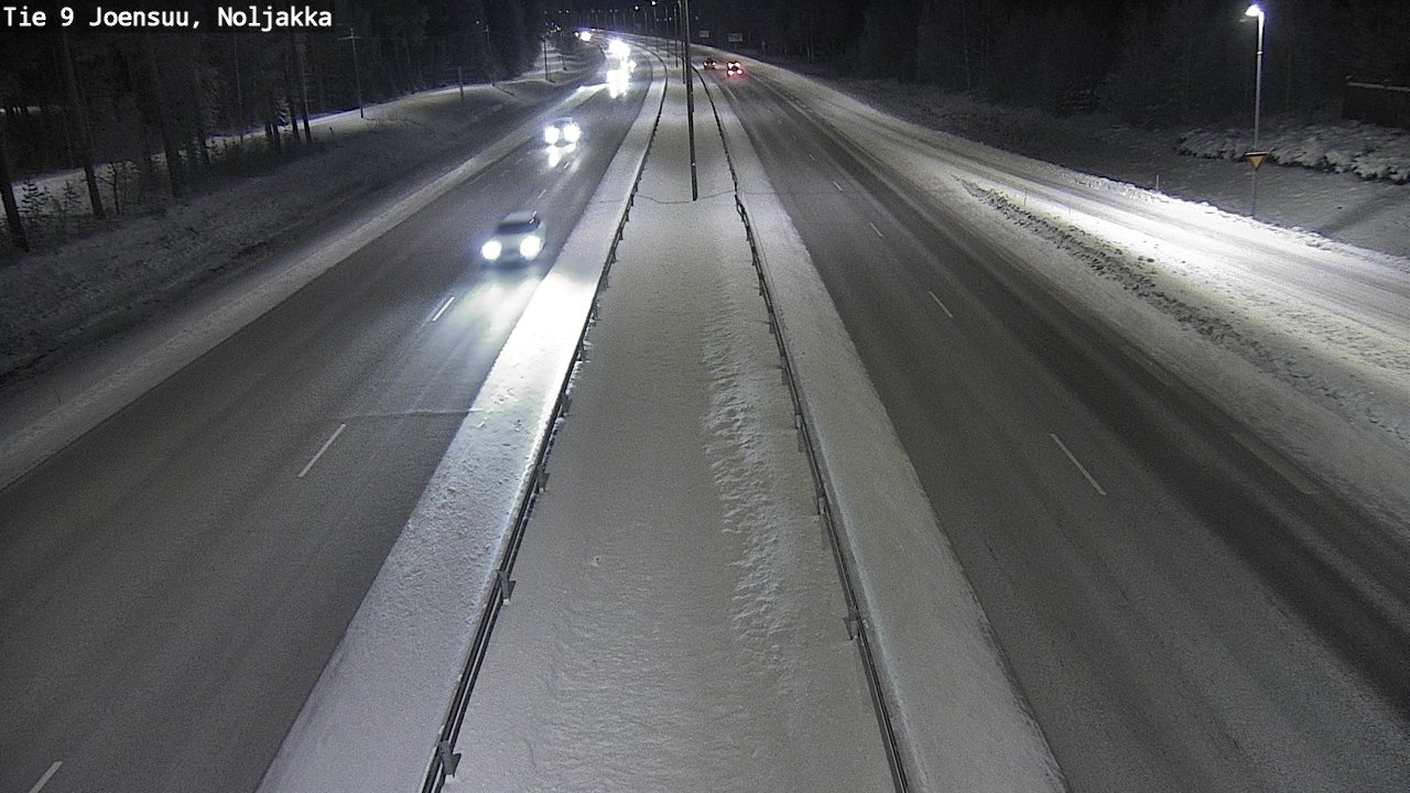 Weather Camera Image Väg 9 Joensuu, Noljakka, Joensuu, Pohjois-Karjala