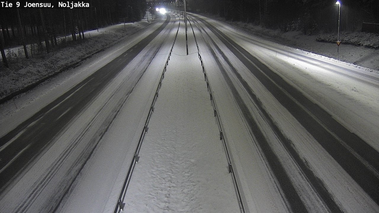 Weather Camera Image Väg 9 Joensuu, Noljakka, Joensuu, Pohjois-Karjala