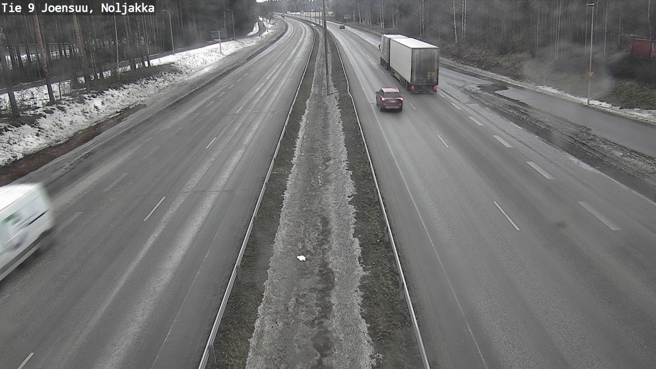 Weather Camera Image Road 9 Joensuu, Noljakka, Joensuu, Pohjois-Karjala