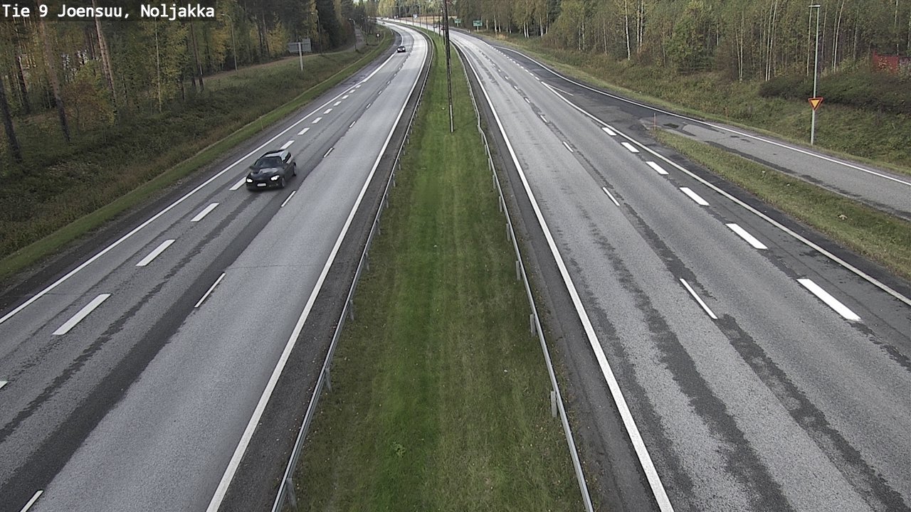 Weather Camera Image Väg 9 Joensuu, Noljakka, Joensuu, Pohjois-Karjala