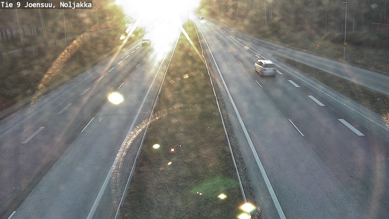 Weather Camera Image Väg 9 Joensuu, Noljakka, Joensuu, Pohjois-Karjala