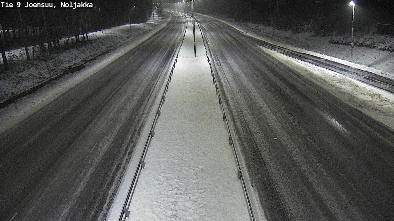 Weather Camera Image Väg 9 Joensuu, Noljakka, Joensuu, Pohjois-Karjala