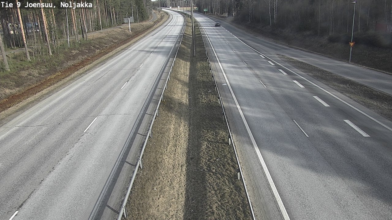 Weather Camera Image Väg 9 Joensuu, Noljakka, Joensuu, Pohjois-Karjala