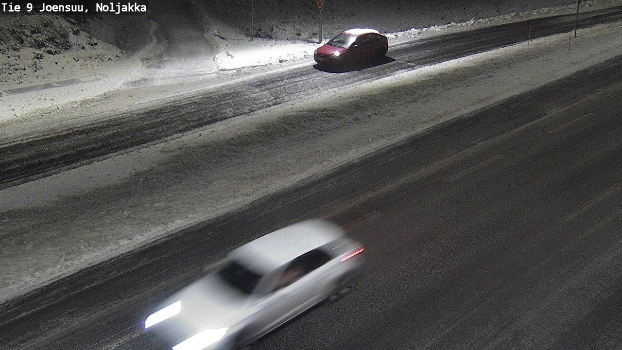 Weather Camera Image Väg 9 Joensuu, Noljakka, Joensuu, Pohjois-Karjala