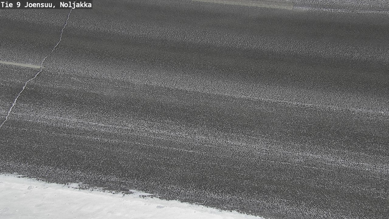 Weather Camera Image Väg 9 Joensuu, Noljakka, Joensuu, Pohjois-Karjala