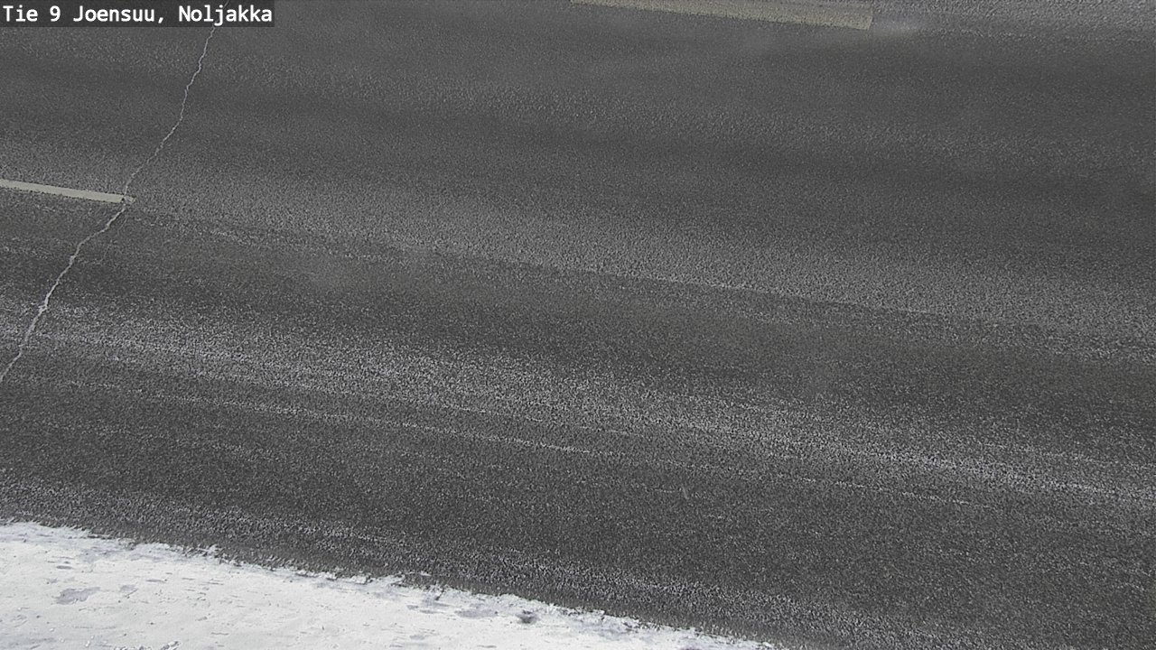 Weather Camera Image Väg 9 Joensuu, Noljakka, Joensuu, Pohjois-Karjala