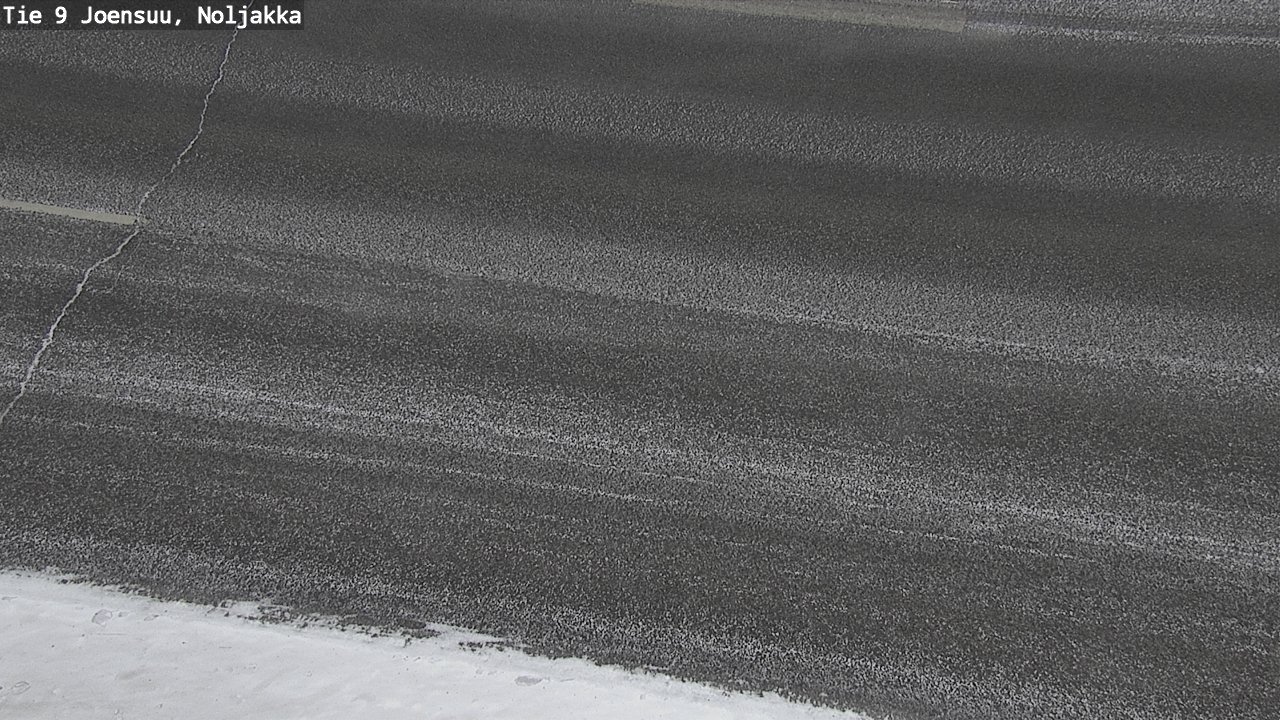 Weather Camera Image Väg 9 Joensuu, Noljakka, Joensuu, Pohjois-Karjala