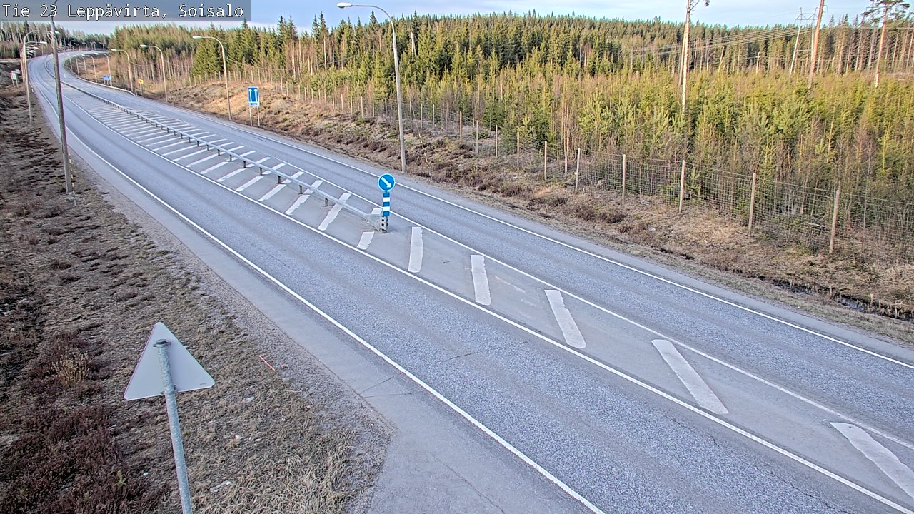 Weather Camera Image Väg 23 Leppävirta, Soisalo, Leppävirta, Pohjois-Savo