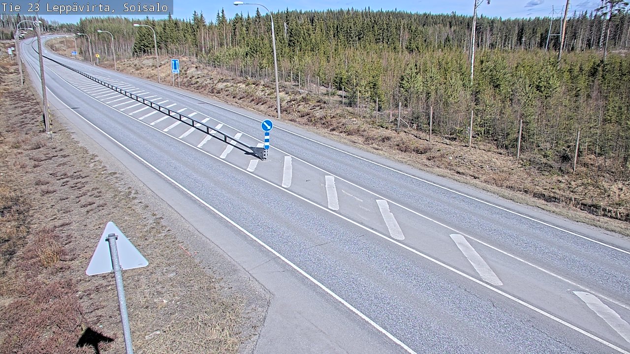 Weather Camera Image Väg 23 Leppävirta, Soisalo, Leppävirta, Pohjois-Savo