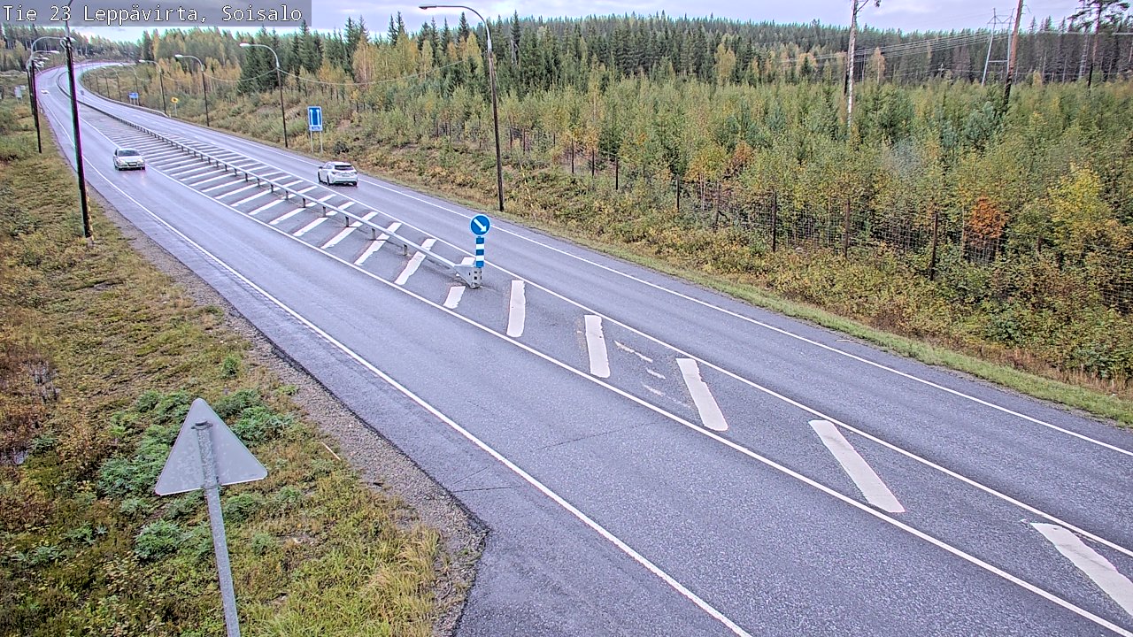 Weather Camera Image Road 23 Leppävirta, Soisalo, Leppävirta, Pohjois-Savo