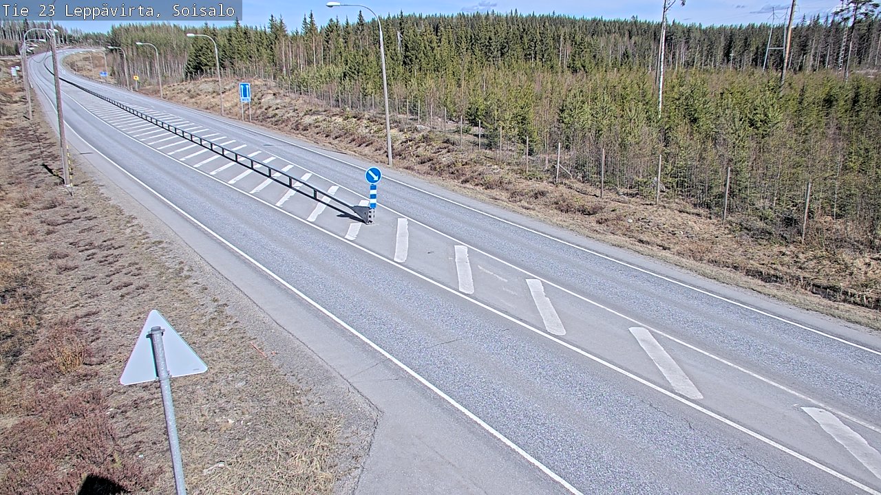 Weather Camera Image Väg 23 Leppävirta, Soisalo, Leppävirta, Pohjois-Savo
