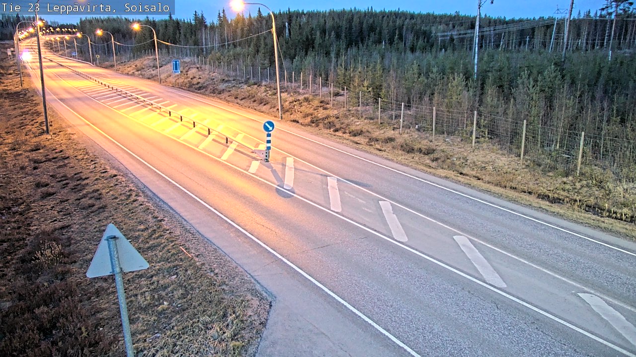Weather Camera Image Väg 23 Leppävirta, Soisalo, Leppävirta, Pohjois-Savo