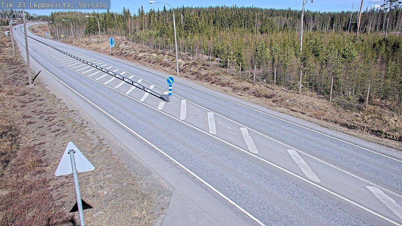 Weather Camera Image Väg 23 Leppävirta, Soisalo, Leppävirta, Pohjois-Savo