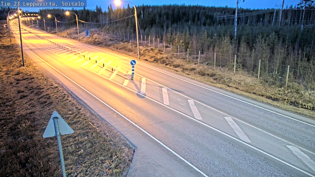 Weather Camera Image Väg 23 Leppävirta, Soisalo, Leppävirta, Pohjois-Savo