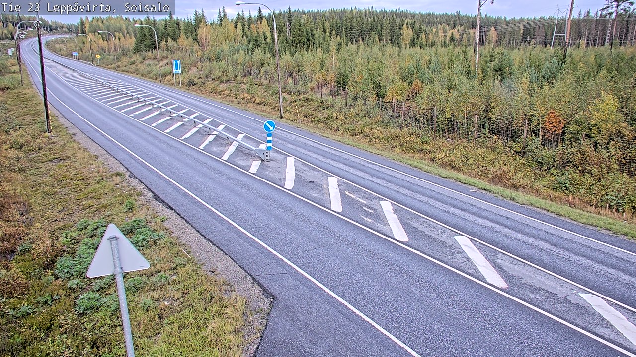 Weather Camera Image Road 23 Leppävirta, Soisalo, Leppävirta, Pohjois-Savo
