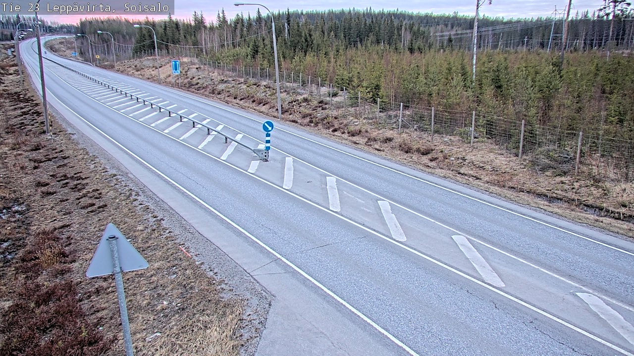 Weather Camera Image Väg 23 Leppävirta, Soisalo, Leppävirta, Pohjois-Savo
