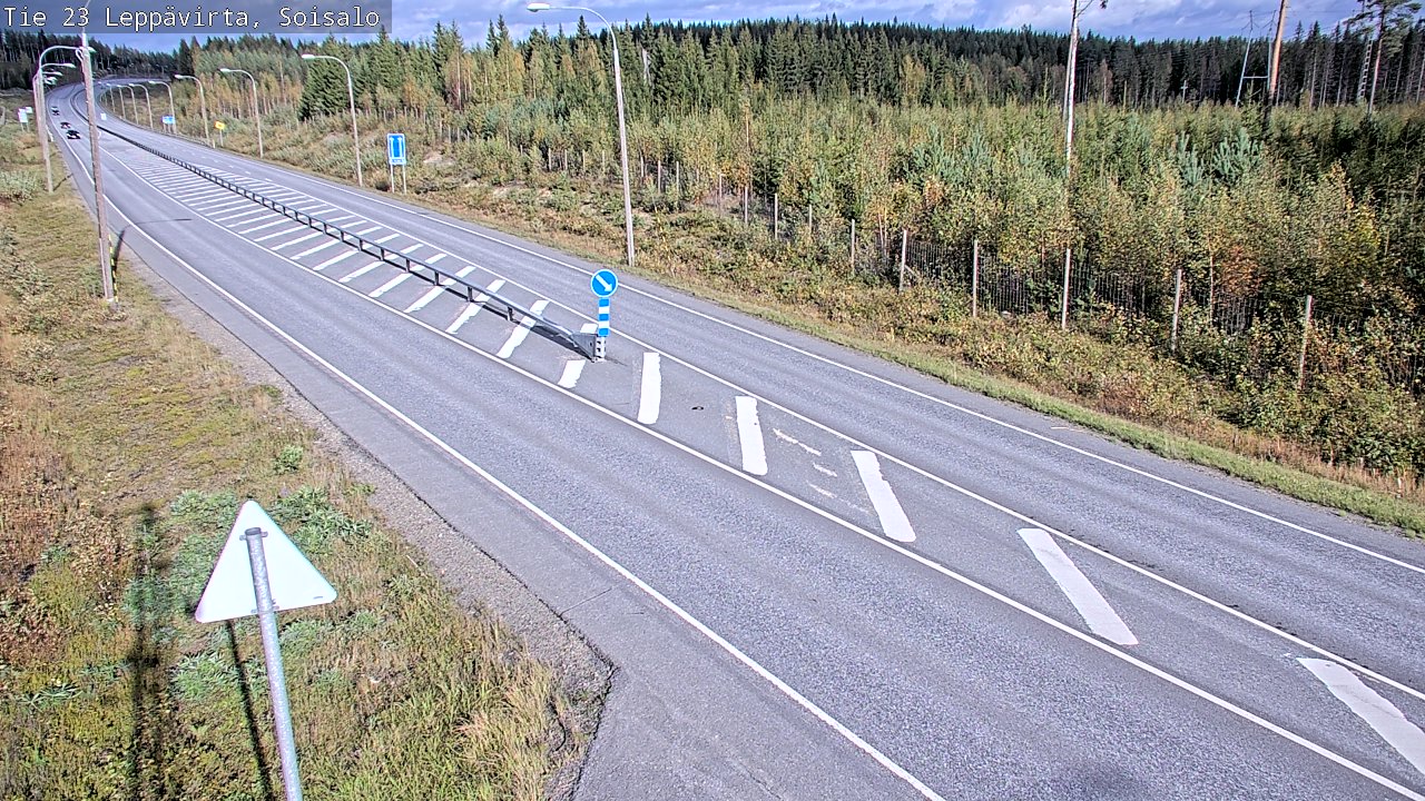 Weather Camera Image Väg 23 Leppävirta, Soisalo, Leppävirta, Pohjois-Savo