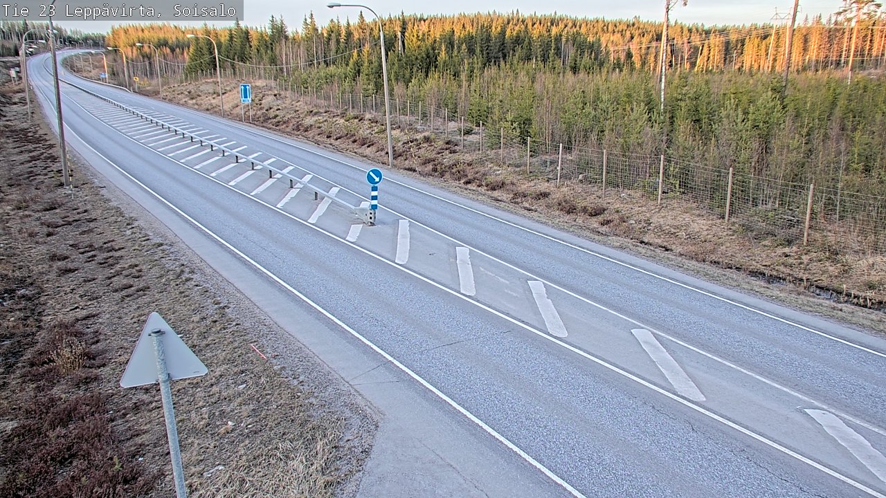 Weather Camera Image Väg 23 Leppävirta, Soisalo, Leppävirta, Pohjois-Savo