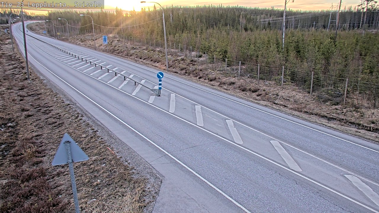 Weather Camera Image Road 23 Leppävirta, Soisalo, Leppävirta, Pohjois-Savo