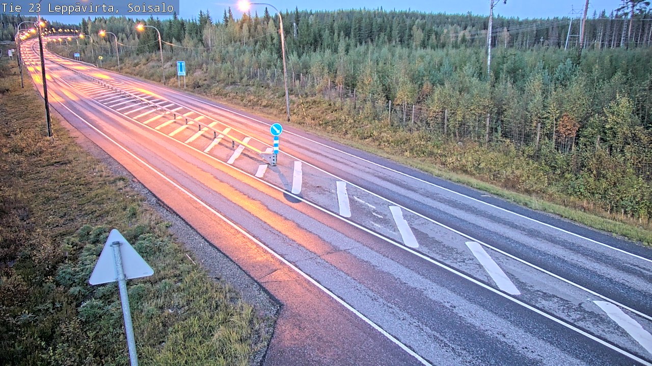 Weather Camera Image Road 23 Leppävirta, Soisalo, Leppävirta, Pohjois-Savo