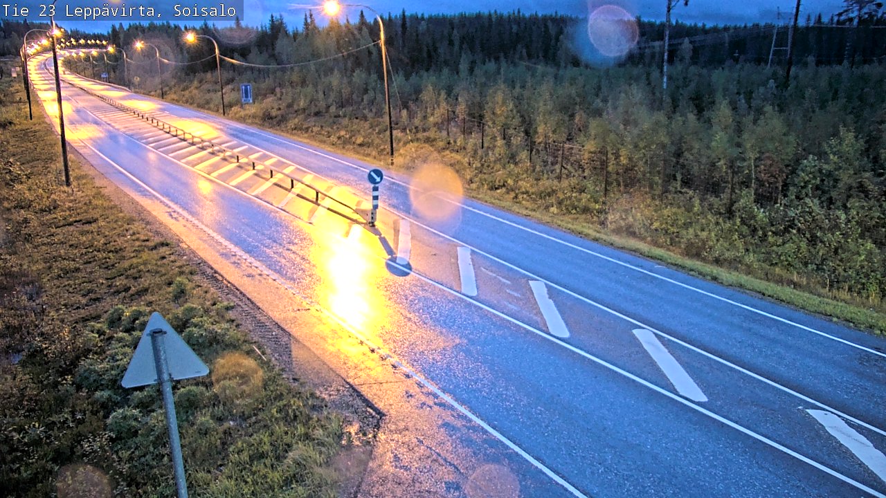 Weather Camera Image Road 23 Leppävirta, Soisalo, Leppävirta, Pohjois-Savo