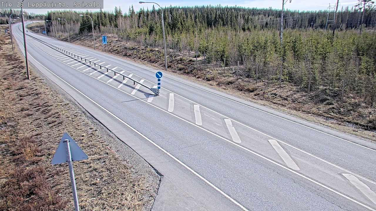 Weather Camera Image Väg 23 Leppävirta, Soisalo, Leppävirta, Pohjois-Savo