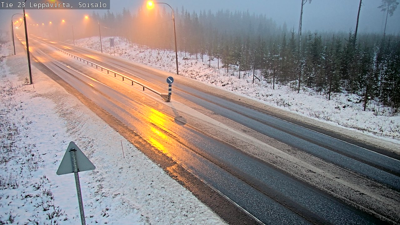 Weather Camera Image Road 23 Leppävirta, Soisalo, Leppävirta, Pohjois-Savo