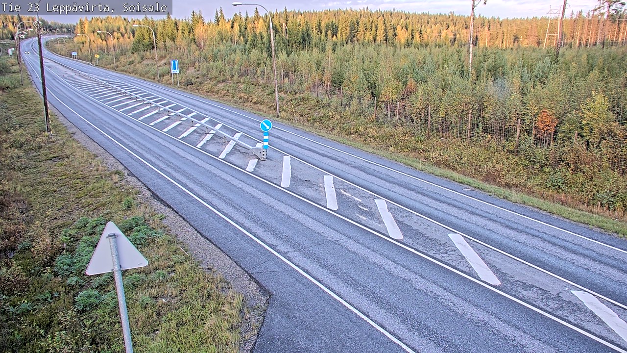 Weather Camera Image Road 23 Leppävirta, Soisalo, Leppävirta, Pohjois-Savo