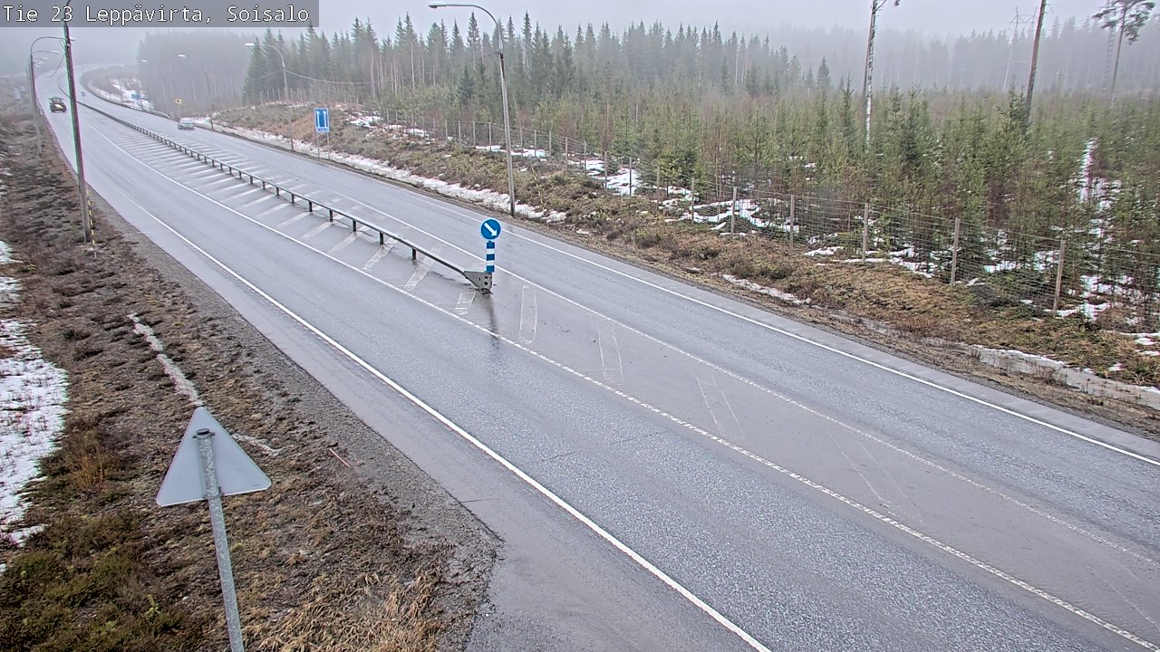 Weather Camera Image Road 23 Leppävirta, Soisalo, Leppävirta, Pohjois-Savo