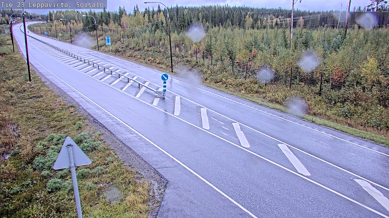 Weather Camera Image Road 23 Leppävirta, Soisalo, Leppävirta, Pohjois-Savo