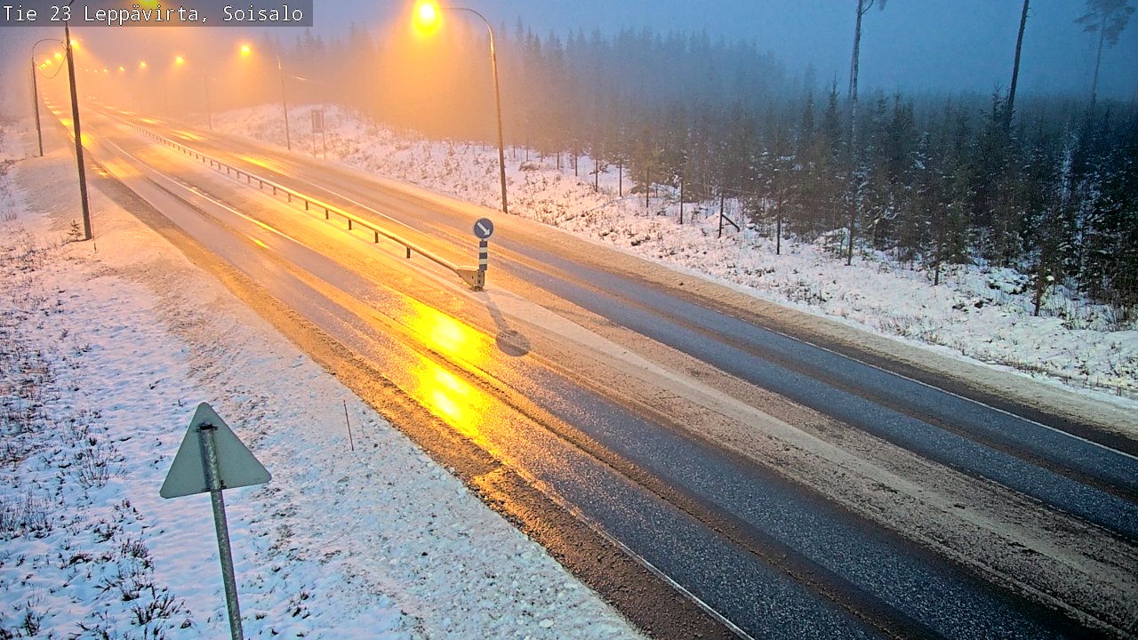 Weather Camera Image Road 23 Leppävirta, Soisalo, Leppävirta, Pohjois-Savo