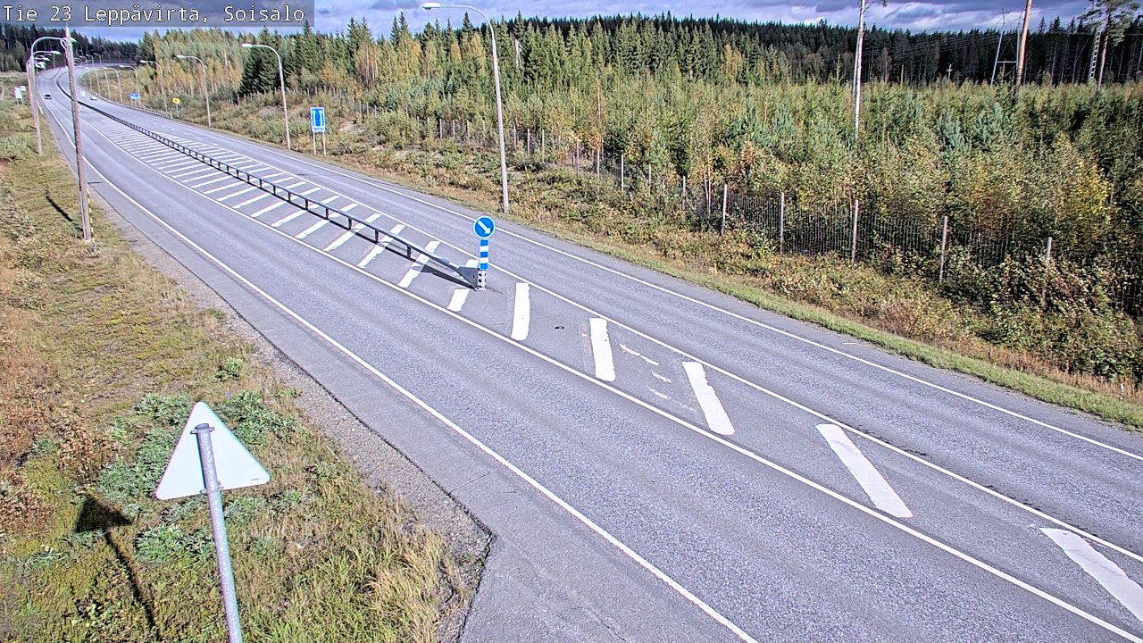 Weather Camera Image Väg 23 Leppävirta, Soisalo, Leppävirta, Pohjois-Savo