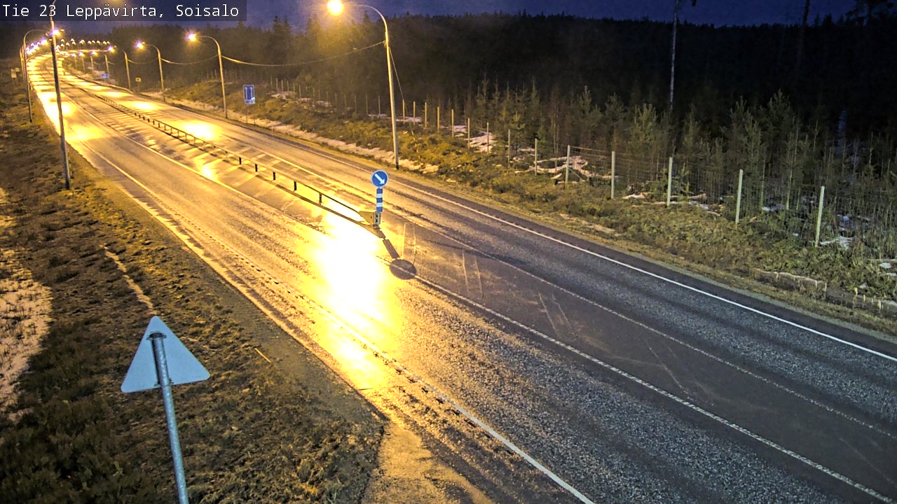 Weather Camera Image Road 23 Leppävirta, Soisalo, Leppävirta, Pohjois-Savo