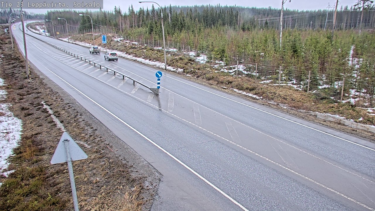 Weather Camera Image Road 23 Leppävirta, Soisalo, Leppävirta, Pohjois-Savo
