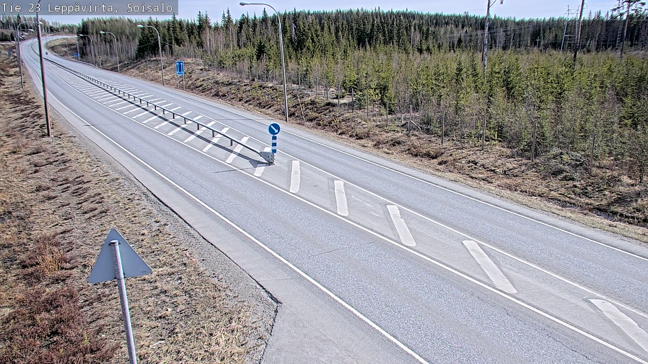 Weather Camera Image Väg 23 Leppävirta, Soisalo, Leppävirta, Pohjois-Savo