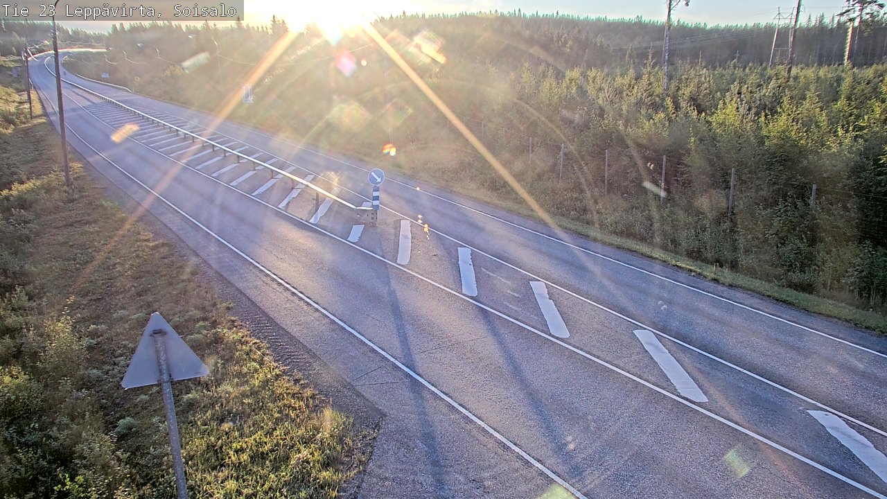 Weather Camera Image Road 23 Leppävirta, Soisalo, Leppävirta, Pohjois-Savo
