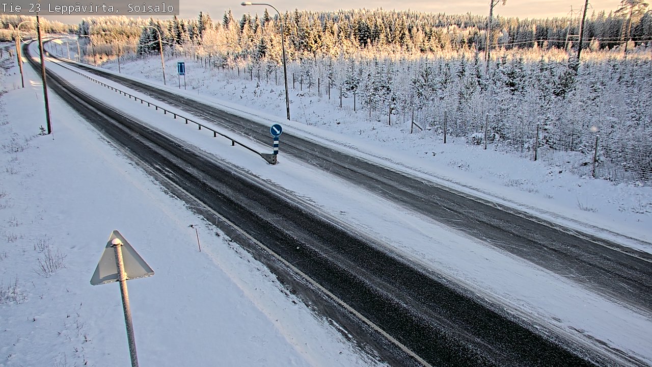 Weather Camera Image Road 23 Leppävirta, Soisalo, Leppävirta, Pohjois-Savo