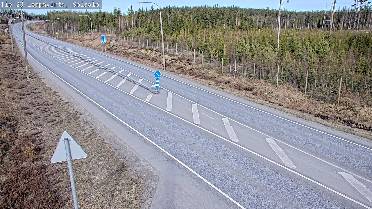 Weather Camera Image Väg 23 Leppävirta, Soisalo, Leppävirta, Pohjois-Savo
