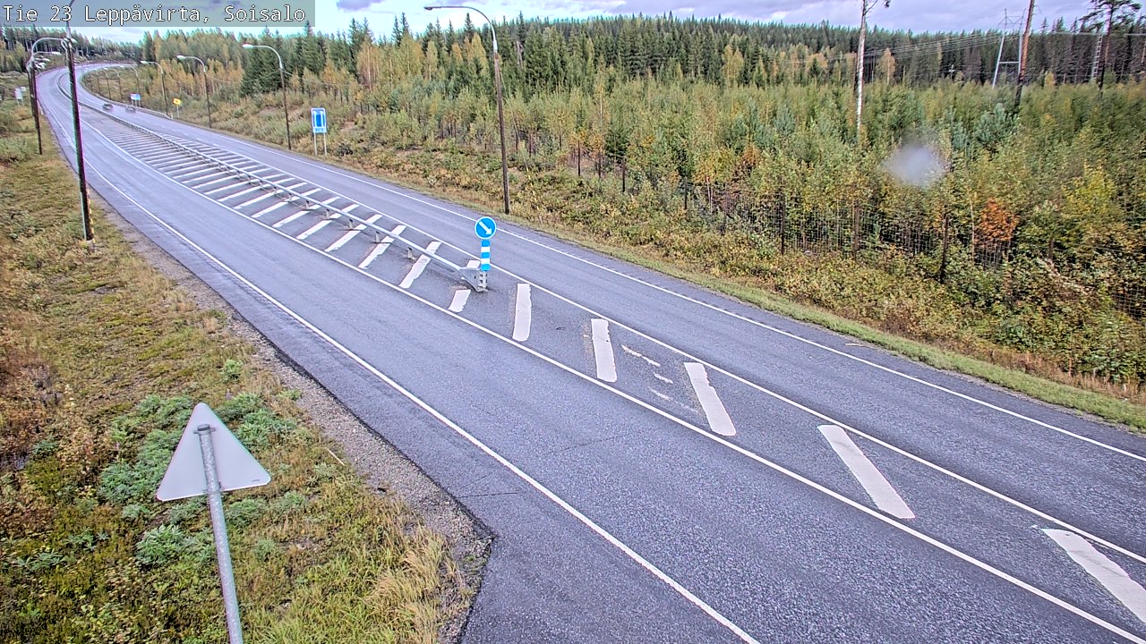 Weather Camera Image Road 23 Leppävirta, Soisalo, Leppävirta, Pohjois-Savo